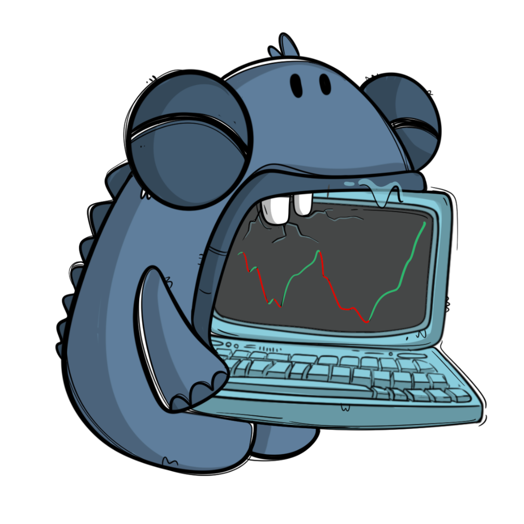 Character with laptop